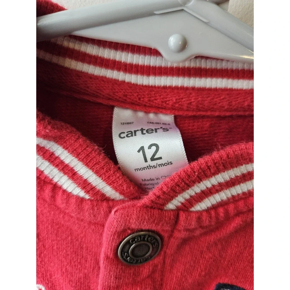 Carter's Baby Varsity Jacket 12 Months Red 